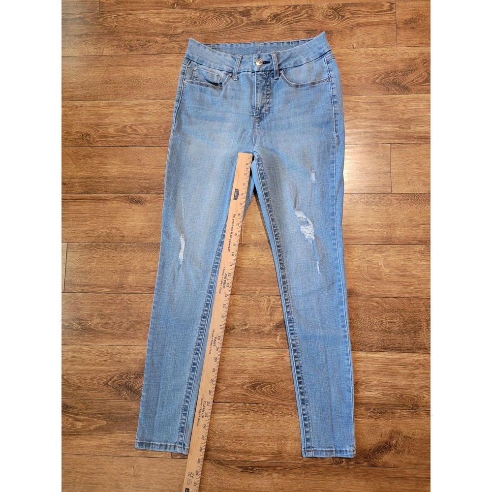 Seven 7 Jeans Women's Size 8 Tummyless Mid Rise Skinny Distressed